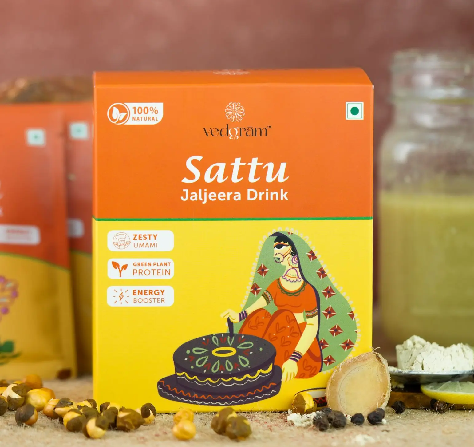 Vedgram Sattu Icon – Roasted Gram Flour
