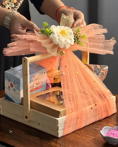 Holi Hamper- Wooden Tray